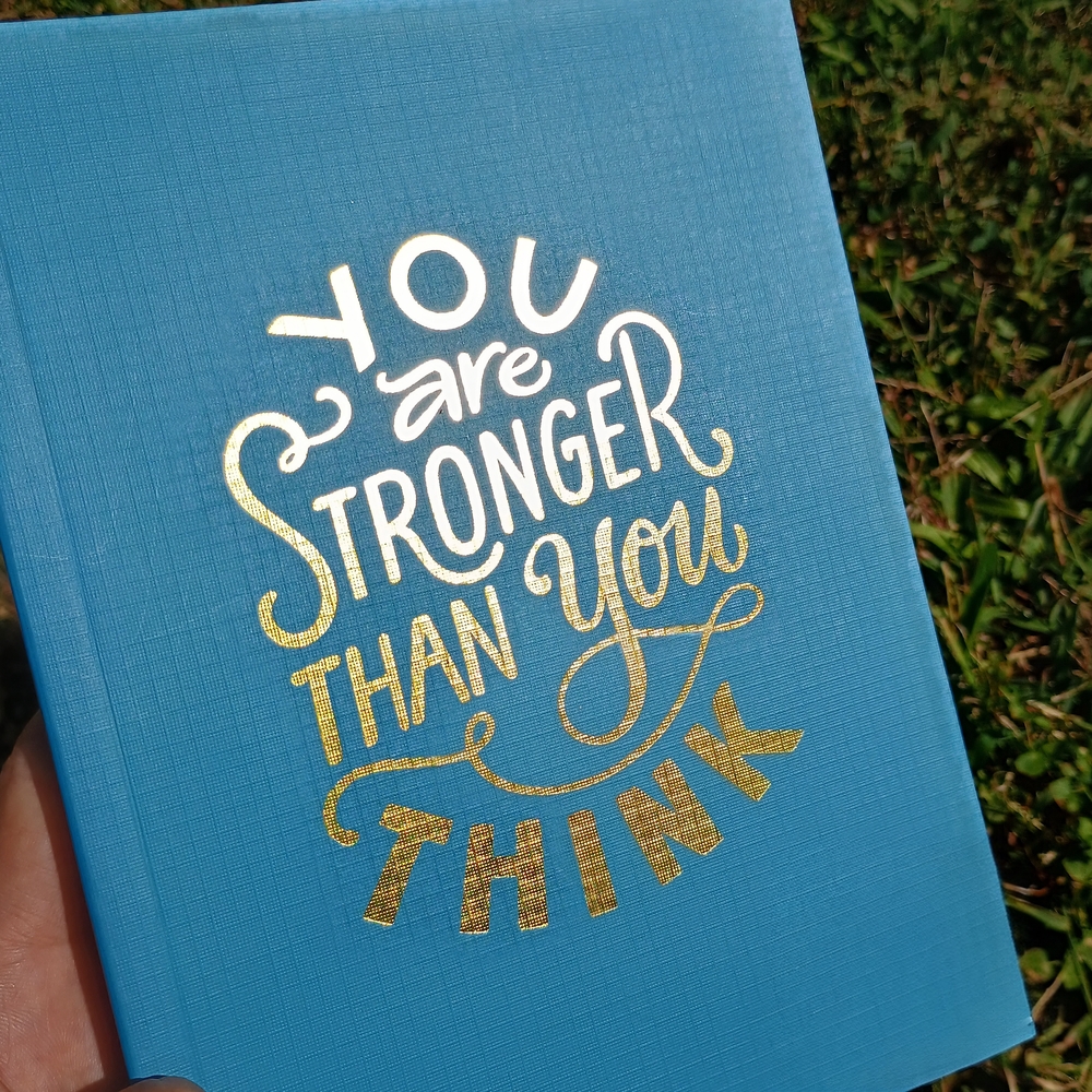 PRETTY 100 page journal / notebook / diary w inspirational quote, back-to-school